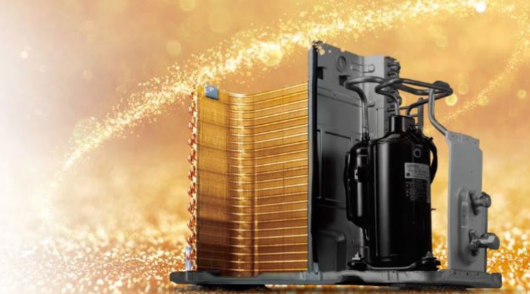11. Máy lạnh LG 2021 giá rẻ có dàn tản có lớp phủ chống ăn mòn Gold Fin bền bỉ