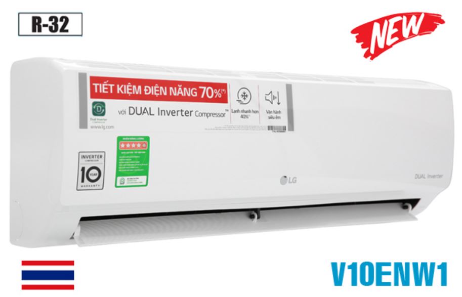 Điều hòa LG V10ENW1 9000BTU 1 chiều inverter 