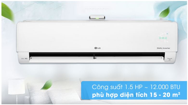 1. Điều hòa LG V13APFUV giá rẻ có thiết kế phù hợp cho diện tích từ 15 - 20 m2
