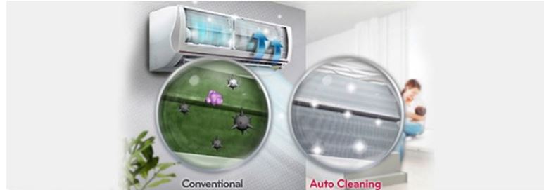 9. Máy lạnh LG 2021 có chế độ tự động làm sạch tăng tuổi thọ cho máy