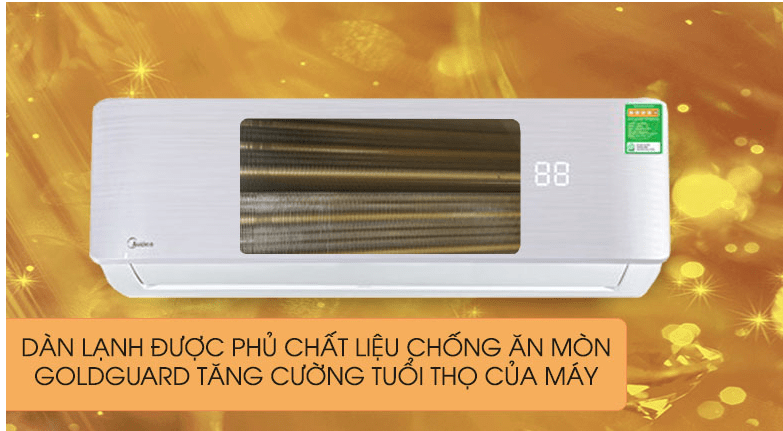 Điều hoà Midea Inverter 1 HP MSAB-10CRDN8 13 9. Chống ăn mòn dàn lạnh nhờ chức năng GoldGuard