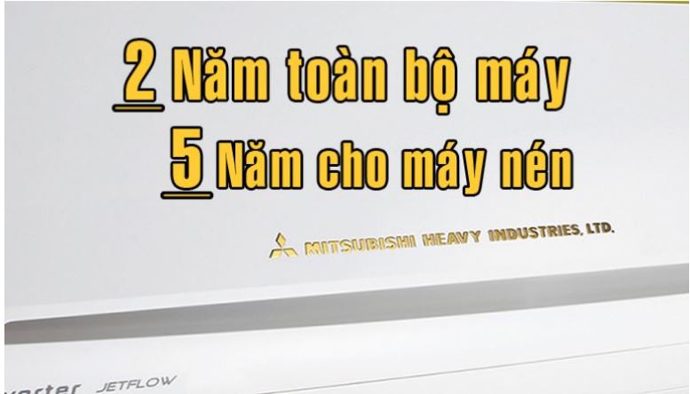 10. Mitsubishi Electric MS-HP25VF chế độ bảo hành tiêu chuẩn Nhật Bản