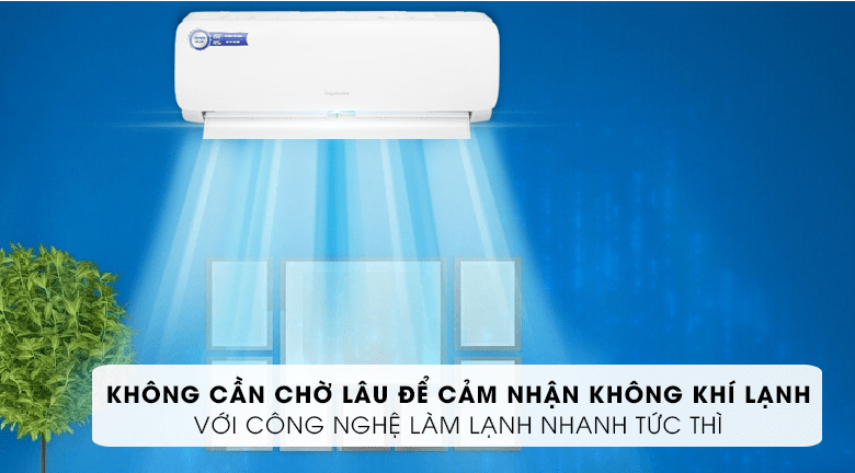 Điều hoà Nagakawa 9000btu NS-C09R2M09 6 4. Tính năng làm lạnh nhanh hiệu quả trên máy lạnh Nagakawa 1 chiều 9000btu NS-C09R2M09
