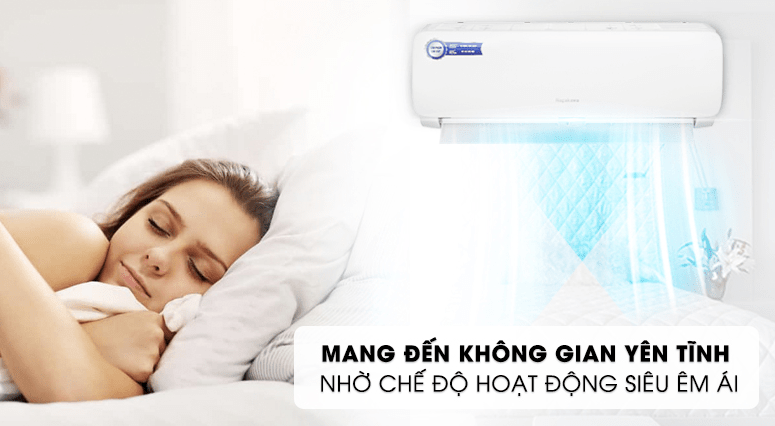 Điều hoà Nagakawa 9000btu NS-C09R2M09 10 8. Chế độ hoạt động siêu êm ái mang lại không gian yên tĩnh cho người dùng