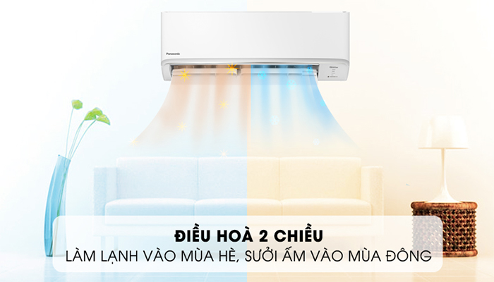 Điều hòa Panasonic 18000BTU YZ18XKH-8 2 chiều inverter 6 Máy lạnh Panasonic 2 chiều vừa làm mát, vừa sưởi ấm cực kỳ hiệu quả