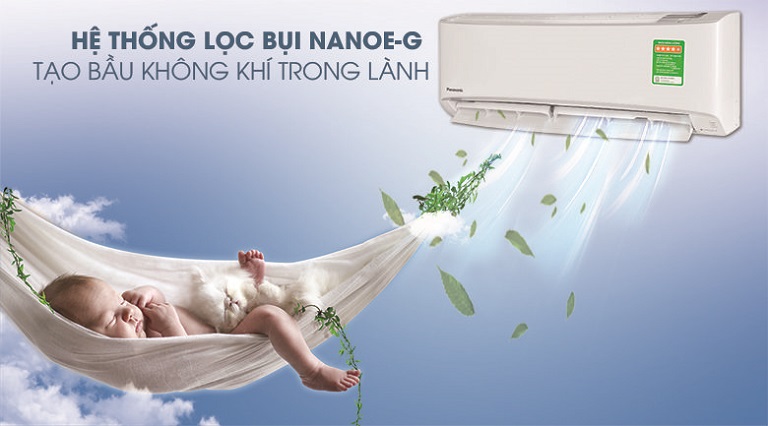 Điều hòa Panasonic 24000BTU XZ24XKH-8 2 chiều inverter 21 Máy lạnh Panasonic lọc sạch bụi và mang lại không khí trong lành với công nghệ Nanoe-G siêu cấp