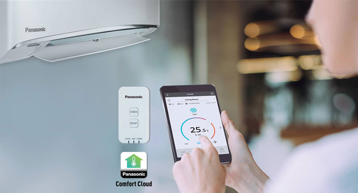 Điều hòa Panasonic 24000BTU XZ24XKH-8 2 chiều inverter 22 Ứng dụng thông minh giúp bạn điều khiển máy lạnh Panasonic từ bất kỳ nơi đâu trên thế giới