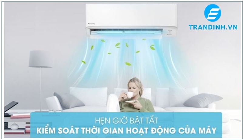 Điều hòa Panasonic thế hệ mới có chức năng hẹn giờ bật - tắt thông minh