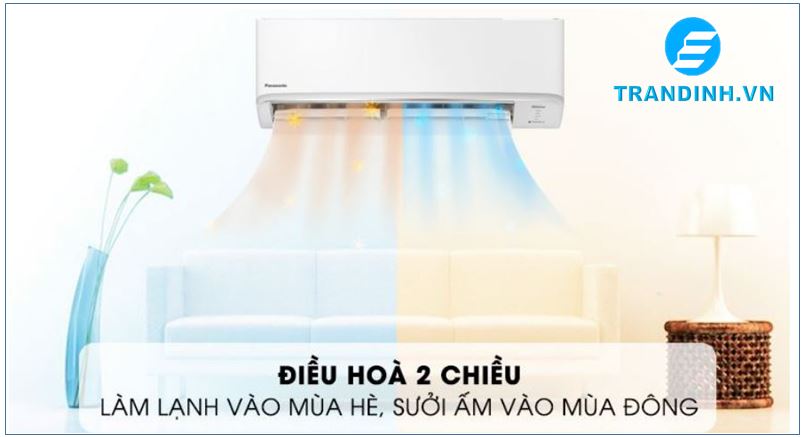 Điều hòa Panasonic có tính năng năng làm lạnh/ sưởi ấm