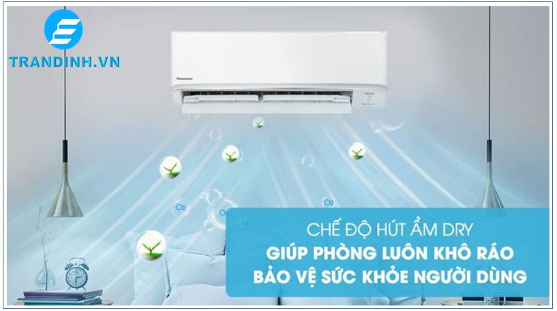 Điều hòa Panasonic giá rẻ chính hãng trang bị chức năng hút ẩm thông minh