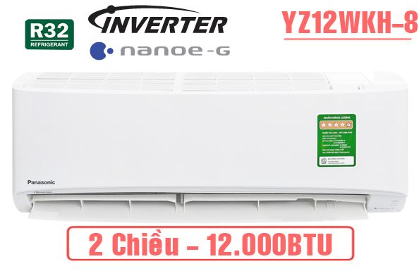 Điều hoà 2 chiều là gì? Ưu, nhược điểm điều hoà 2 chiều 6 Điều hòa Panasonic CU/CS-YZ12WKH-8 inverter 2 chiều 12000BTU