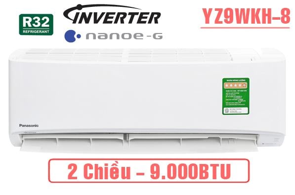 Điều hòa Panasonic CU/CS-YZ9WKH-8 inverter 2 chiều 9000BTU 