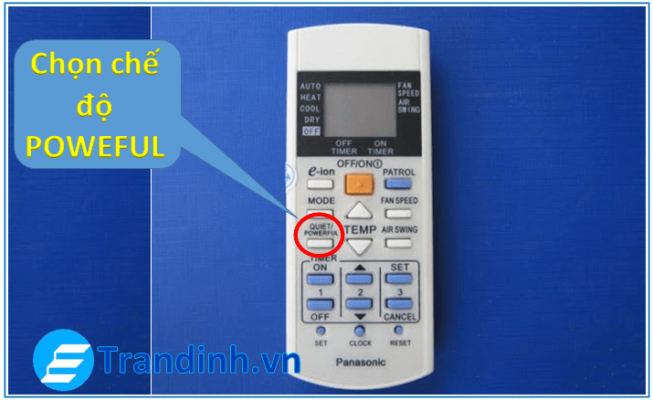 1 Điều hoà Panasonic để chế độ nào mát nhất
