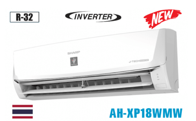 1. AH-XP18WMW | Điều hòa Sharp 18000BTU 1 chiều inverter có thiết kế sang trọng hiện đại