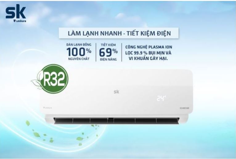9. Máy lạnh 28000BTU Sumikura Sumikura APS-280/Citi làm mát siêu tốc
