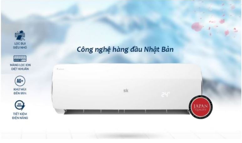 Điều hòa 2 chiều Sumikura APS/APO-H180DC khử mùi kháng khuẩn, đảm bảo an toàn sức khỏe