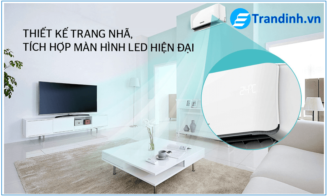 Điều hòa Sunhouse có TỐT KHÔNG ? Đánh giá CHI TIẾT NHẤT 1 Thiết kế sang trọng hài hòa bắt mắt, hiện đại