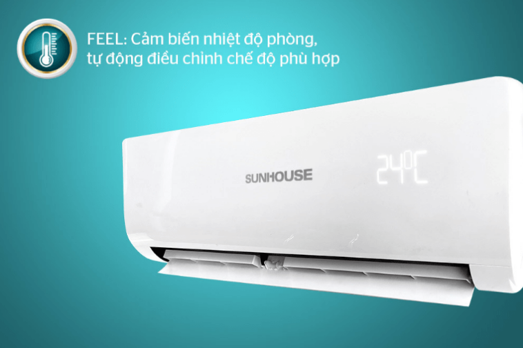 8. Máy lạnh 18000BTU Sunhouse SHR-AW18H110 có chế độ SLEEP tự động điều chỉnh nhiệt độ thông minh