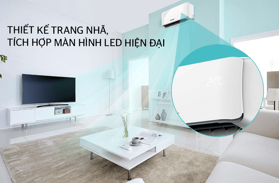 Điều hòa Sunhouse 1 chiều 24000BTU SHR-AW24C310 6 Điều hòa Sunhouse 1 chiều 24000BTU SHR-AW24C310 có thiết kế sang trọng, hiện đại