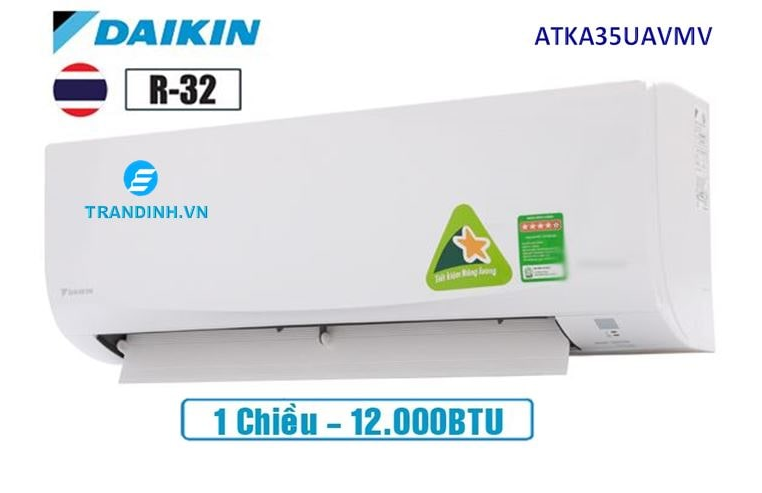 TOP 4 điều hoà tiết kiệm điện bán chạy nhất 2022 5 1. Điều hòa 1 chiều inverter Daikin ATKA35UAVMV 12000BTU