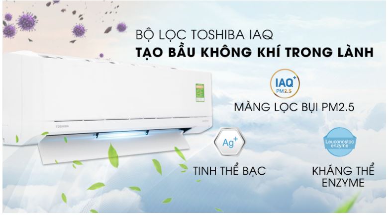 9. Máy lạnh Toshiba H10XKCVG-V sở hữu Công nghệ chống bám bẩn Magic Coil