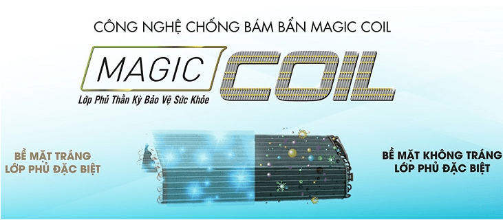 6. RAS-H13L3KCVG-V Điều hoà Toshiba giúp ngăn chặn vi khuẩn bám trên dàn lạnh với Magic Coil