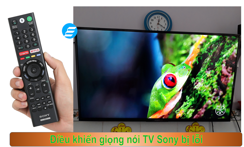 dieu khien bang giong noi tivi sony bi loi