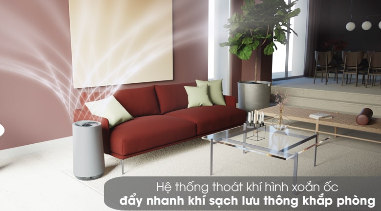 Máy lọc không khí Electrolux FA41-402GY 6 Máy lọc không khí 2020 này được thiết kế với khe thoát khí hình xoắn ốc