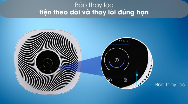 Máy lọc không khí Electrolux FA41-402GY 8 Máy lọc không khí FA41-402GY có cảnh báo thay lõi lọc khi đến hạn tiện lợi