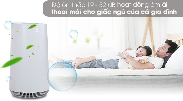 Máy lọc không khí Electrolux FA41-402GY 9 Máy lọc không khí FA41-402GY hoạt động với độ ồn chỉ dưới 52 dB mang đến cảm giác dễ chịu khi sử dụng.