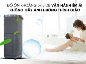 Máy lọc không khí Electrolux PA91-606DG 4 Máy hoạt động và vận hành êm ái với độ ồn chỉ từ dưới 57.3 dB tương đương với tiếng thì thầm