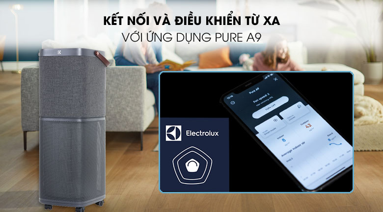 Máy lọc không khí Electrolux PA91-606DG 13 Có thể cài đặt máy từ xa bằng cách cài đặt ứng dụng Pure A9