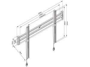 Giá treo tivi sát tường nhập khẩu NB-C3F (40"- 65") 2 Thông số kĩ thuật của giá treo Tivi NB-C3F