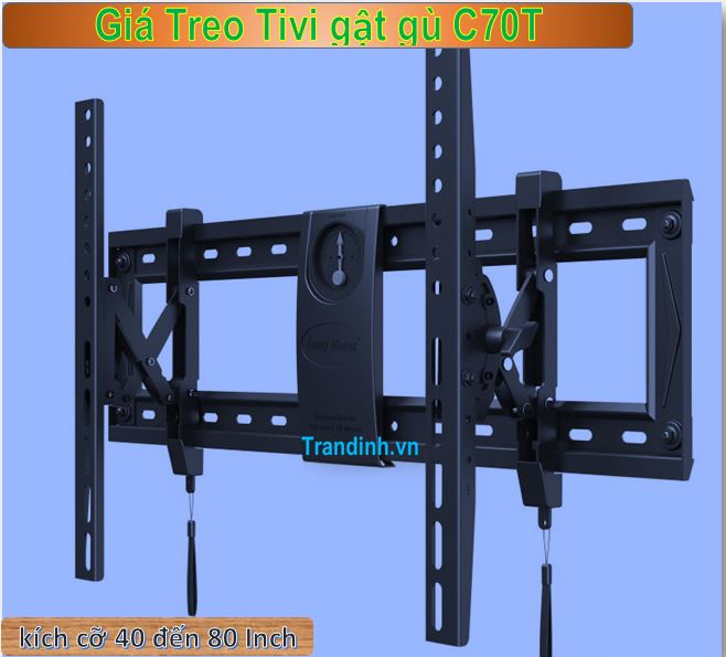 Giá treo tivi nghiêng gật gù chính hãng C70T 3 Tổng quan về giá treo C70T