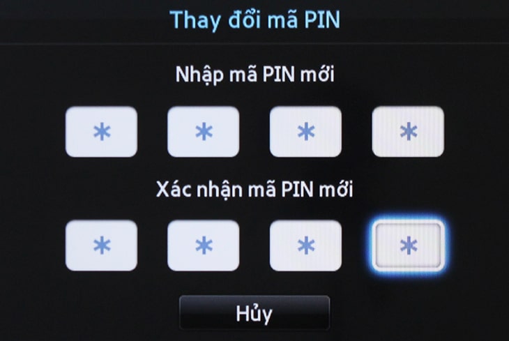 Hướng dẫn cách đổi mã PIN trên tivi Samsung【4 Bước】 5 Bước 4.