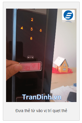 Hướng dẫn cài đặt khóa cửa điện tử Samsung SHP-DP609 9 Đăng ký thẻ từ