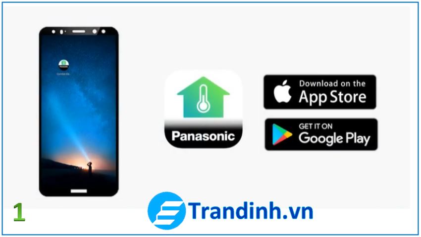Bước 1: Tải về ứng dụng điều khiển Panasonic Comfort Cloud về thiết bị của bạn.