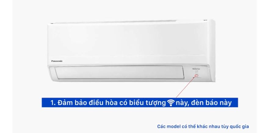 Cách kết nối điện thoại với máy lạnh Panasonic