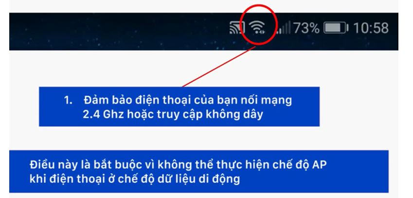 Kết nối với chế độ AP
