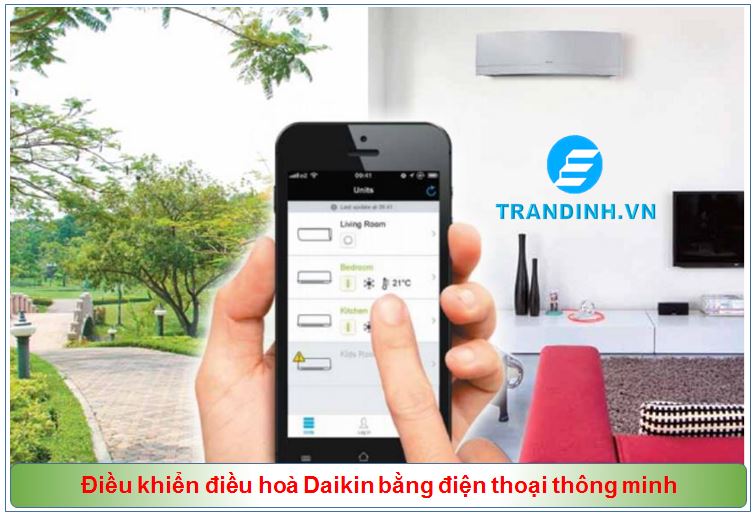 Hướng dẫn sử dụng điều khiển điều hòa Daikin 5 Điều khiển điều hoà Daikin bằng điện thoại thông minh