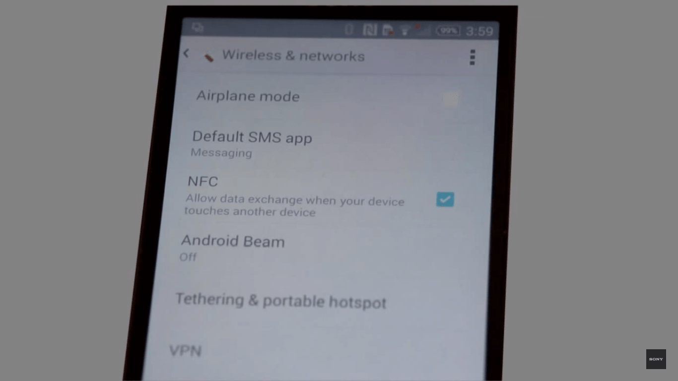 Kết nối điện thoại với Tivi Sony đơn giản nhất【7 cách】 15 Kết nối điện thoại với Tivi Sony một chạm NFC