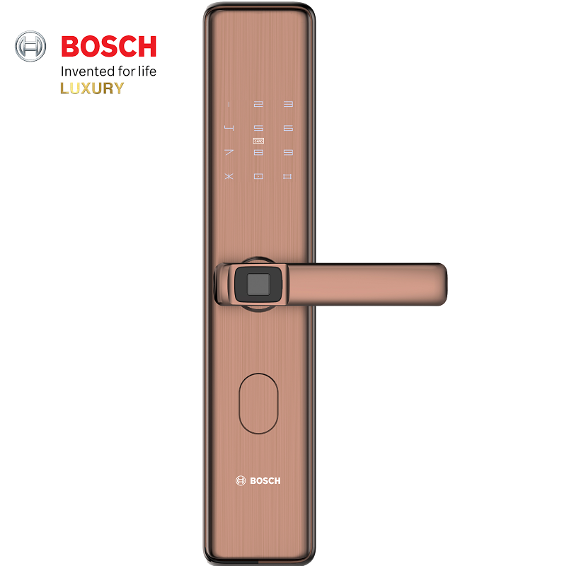 Khóa vân tay Bosch ID-30B (vàng đồng) 1 Khóa Cửa Vân Tay BOSCH ID 30B EU AMBER GOLD|Chính Hãng Tại Bosch Luxury