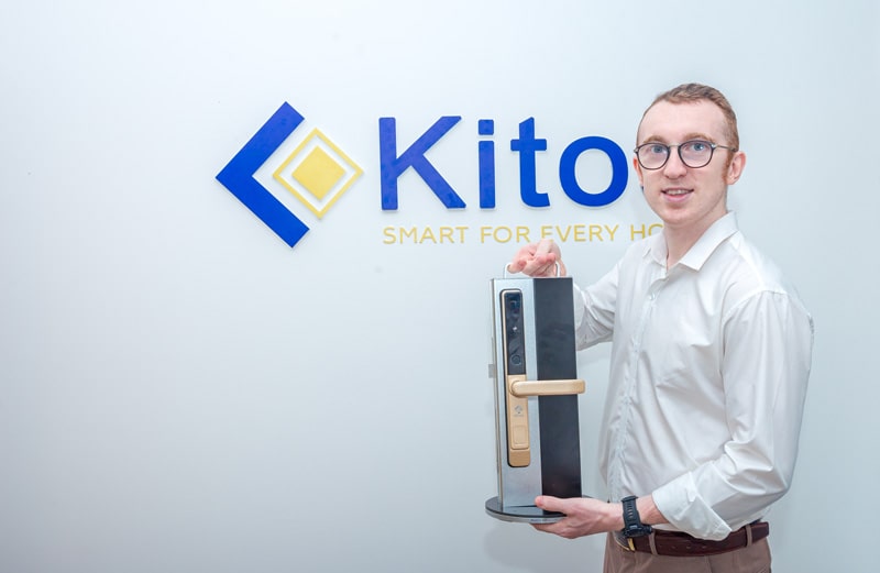 Khoá cửa nhôm Kitos KT-AL38 sở hữu kiểu dáng sang trọng, hiện đại thẩm mỹ