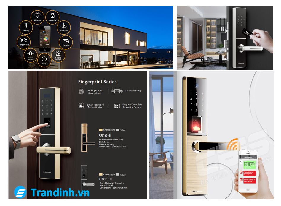 3. Khoá thông minh Dessmann đa dạng các phương thức mở cửa.