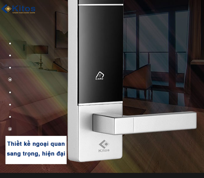 Khoá cửa thẻ từ - Khoá khách sạn Kitos KC-L3 2 Kiểu dáng sang trọng, tính thẩm mỹ và độ bền cao
