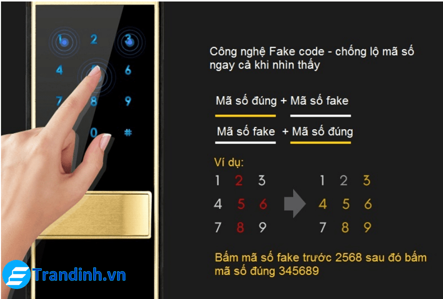 Khoá tính năng khi nhập xác thực sai