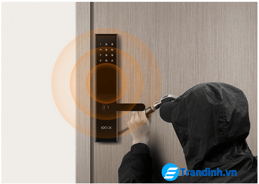 Báo động đột nhập khi có hiện tượng mở khoá trái phép.