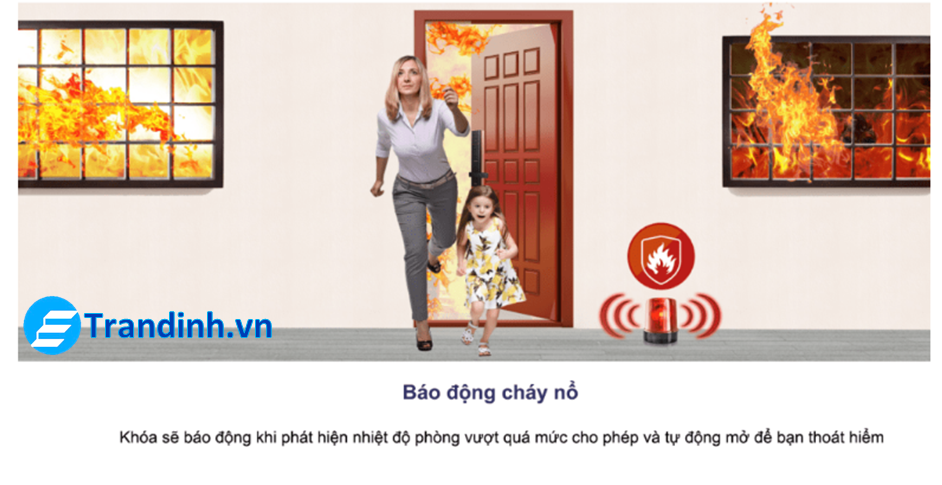 Cảm biến báo cháy và tự động mở cửa