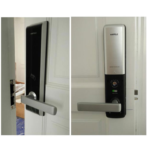 Khoá cửa Hafele EL8000-TC lắp đặt cho nhiều loại cửa