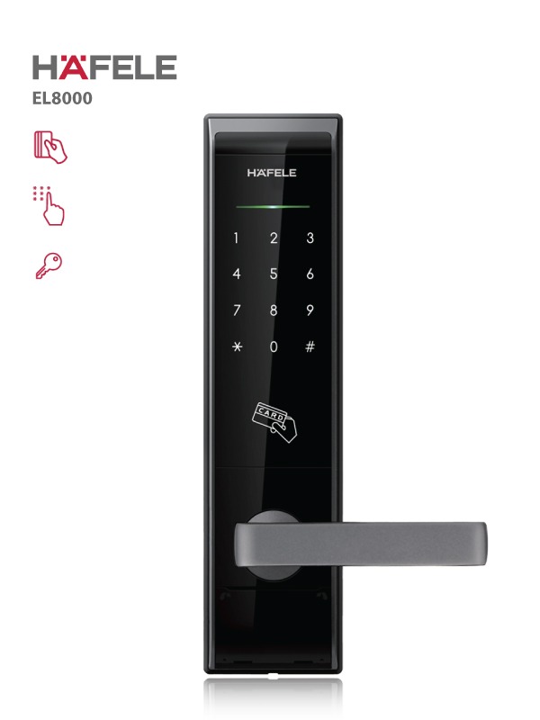 Khoá điện tử Hafele EL8000 TCS trang bị 3 chức năng mở khoá